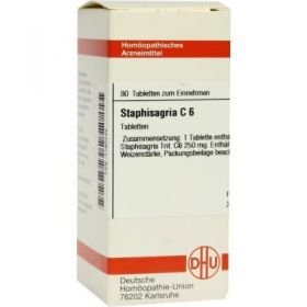 Staphisagria C 6 Tabletten (80 stk) – PZN 7180732 из Германии