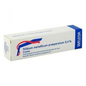 Stibium Met. Praeparatum 0,4% Creme (25 g) – PZN 9065679 из Германии
