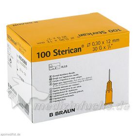 Sterican G30 0.30x12mm, 100 ST – PZN 1410036 из Германии