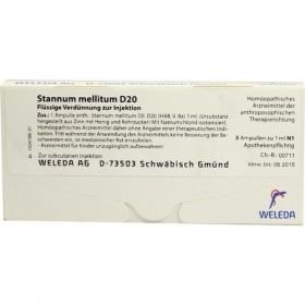 STANNUM MELLITUM D20, 8X1 ML – PZN 1626440 из Германии