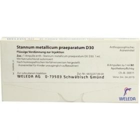 STANNUM MET PRAEP D30, 8X1 ML – PZN 1626552 из Германии