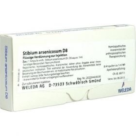 STIBIUM ARSENICOSUM D 8, 8X1 ML – PZN 1626701 из Германии