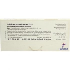 STIBIUM ARSENICOSUM D15, 8X1 ML – PZN 1626718 из Германии