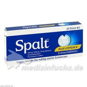 Spalt plus Coffein N, 20 ST – PZN 1819239 из Германии