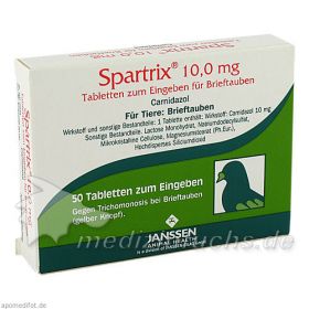 SPARTRIX Tabletten f.Tauben, 50 ST – PZN 1854690 из Германии