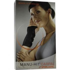 SPORLASTC MANU-HIT CARPAL rechts middle schwarz, 1 ST – PZN 2014489 из Германии