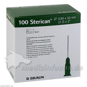 Sterican Knülen 21Gx2 0.8x50mm, 100 ST – PZN 2057961 из Германии