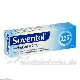 Soventol Hydrocort 0.25%, 20 G – PZN 2068350 из Германии