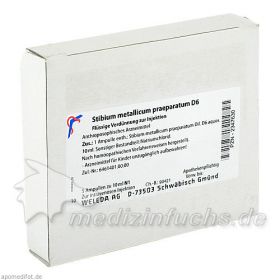 STIBIUM MET PRAEP D 6, 5X10 ML – PZN 2347630 из Германии