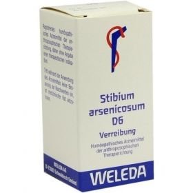 STIBIUM ARSENICOSUM D 6, 20 G – PZN 2596899 из Германии