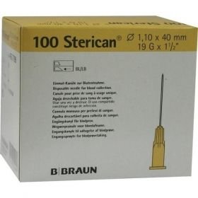 Sterican Kanülen 19GX1 1/2 1.1X40mm, 100 ST – PZN 3033299 из Германии
