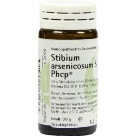 STIBIUM ARSENICOSUM S Phcp Globuli, 20 G – PZN 359876 из Германии
