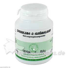 Spirulina + Grünalgen Kapseln, 120 ST – PZN 4012508 из Германии