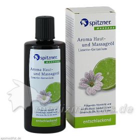 Spitzner Haut- u. Massageöl Limette-Geranium, 190 ML – PZN 5465152 из Германии