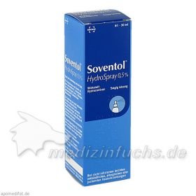SOVENTOL Hydrospray 0,5%, 30 ML – PZN 6077104 из Германии