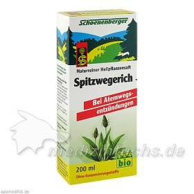 SPITZWEGERICHSAFT SCHOENENBERGER, 200 ML – PZN 692334 из Германии