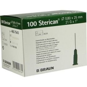Sterican 21GX1 Kanülen 0.8X25mm, 100 ST – PZN 7463186 из Германии