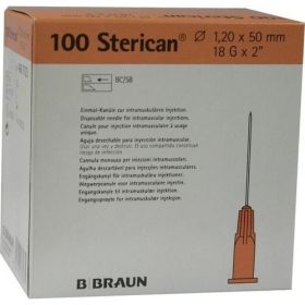 Sterican 18GX2 Kanülen 1.2X50mm, 100 ST – PZN 7463223 из Германии