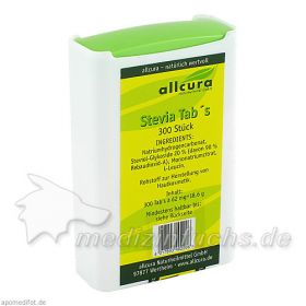 Stevia Tabs, 300 ST – PZN 7796025 из Германии