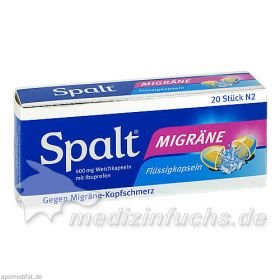 Spalt Migräne, 20 ST – PZN 808044 из Германии