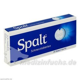 Spalt Schmerztabletten, 20 ST – PZN 8689834 из Германии