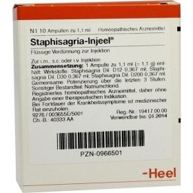 STAPHISAGRIA INJ, 10 ST – PZN 966501 из Германии