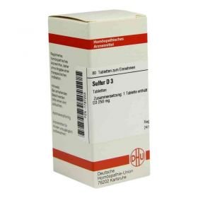 Sulfur D 3 Tabletten (80 stk) – PZN 1787203 из Германии