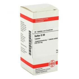 Sulfur D 30 Tabletten (80 stk) – PZN 1787255 из Германии