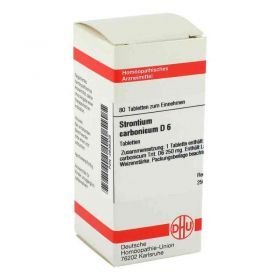 Strontium Carbonicum D 6 Tabletten (80 stk) – PZN 2636305 из Германии