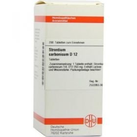 Strontium Carbonicum D 12 Tabletten (200 stk) – PZN 2812707 из Германии