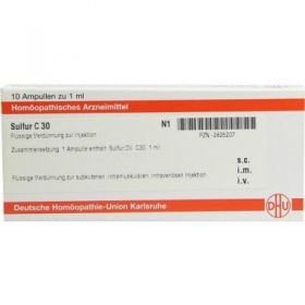 Sulfur C 30 Ampullen (10X1 ml) – PZN 2825207 из Германии