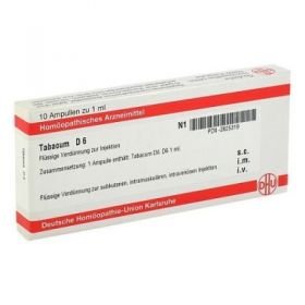 Tabacum D 6 Ampullen (10X1 ml) – PZN 2825319 из Германии
