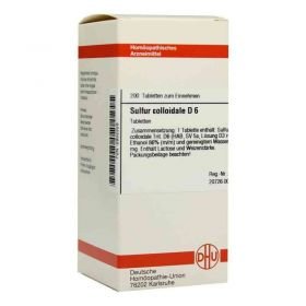 Sulfur Colloidale D 6 Tabletten (200 stk) – PZN 2932328 из Германии