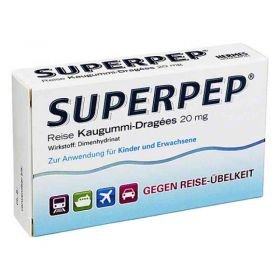 Superpep Reise Kaugummi-Dragees 20mg (10 stk) – PZN 4877929 из Германии