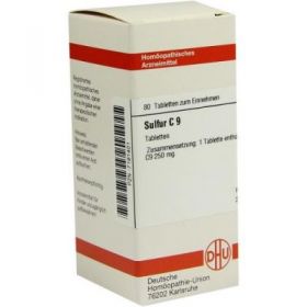 Sulfur C 9 Tabletten (80 stk) – PZN 7181401 из Германии
