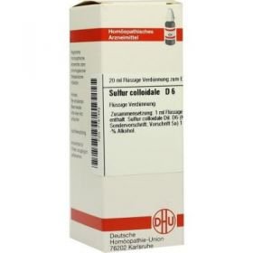Sulfur Colloidale D 6 Dilution (20 ml) – PZN 7181482 из Германии