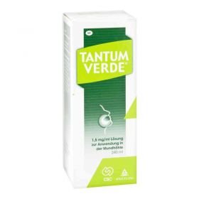Tantum Verde 1,5 mg/ml Lösung zur, zum Anw.i.d.Mundhöhle (240 ml) – PZN 10253073 из Германии