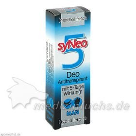 syNEO 5 MAN Deo-Antitranspirant, 30 ML – PZN 1035118 из Германии