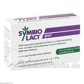 SYMBIOLACT pur Nahrungergänzungsmittel, 30X1 G – PZN 1676248 из Германии