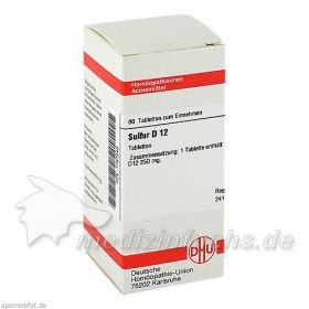 SULFUR D12, 80 ST – PZN 1787249 из Германии