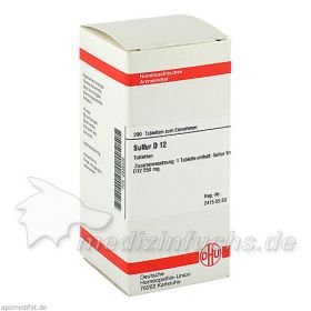 SULFUR D12, 200 ST – PZN 2636400 из Германии