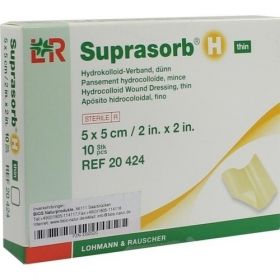 Suprasorb H Hydrokolloid-Verband dünn 5x5cm, 10 ST – PZN 3393520 из Германии