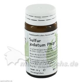 Sulfur jodatum Phcp, 20 G – PZN 359899 из Германии