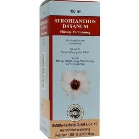 Strophanthus D 4 Sanum flüssige Verdünnung, 100 ML – PZN 4231558 из Германии