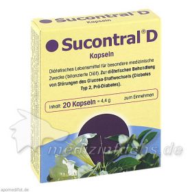 Sucontral D Diabetiker Kapseln, 20 ST – PZN 619550 из Германии