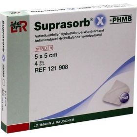 Suprasorb X + PHMB HydroBalance-Wundverband 5x5cm, 4 ST – PZN 7402380 из Германии