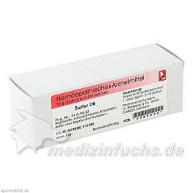 Sulfur D6, 10 G – PZN 909420 из Германии