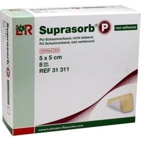 Suprasorb P Pu-Schaumverband nicht klebend 5x5cm, 8 ST – PZN 9442099 из Германии