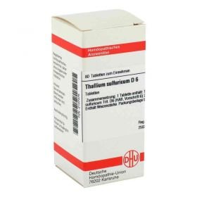 Thallium Sulf. D 6 Tabletten (80 stk) – PZN 2107475 из Германии