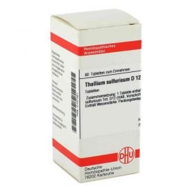 Thallium Sulf. D 12 Tabletten (80 stk) – PZN 2107481 из Германии